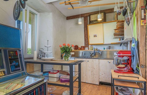Dornstetten Apartment | Modern Apartment with lift up, for 4 pers, 1 bedroom, 1 couch, historical building