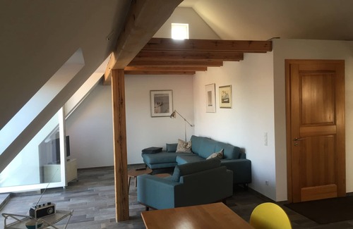 Templin Apartment | Modern apartment with a view over the roofs of Templin