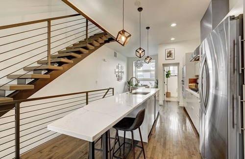 Ballpark House | Modern Ballpark 2-bedroom townhome with private roof deck and attached garage