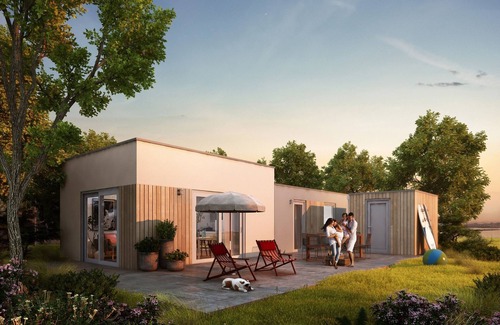 Breskens Ski Chalet | Modern bungalow with dishwasher, beach at 500 m.
