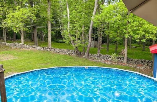 Kerhonkson Cabin | Modern Catskills Oasis w Pool and Bar Hall