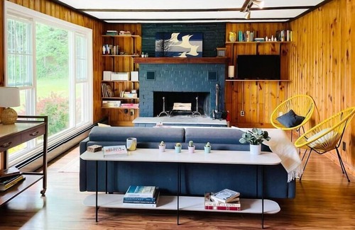 Kerhonkson Cabin | Modern Catskills Oasis w Pool and Bar Hall