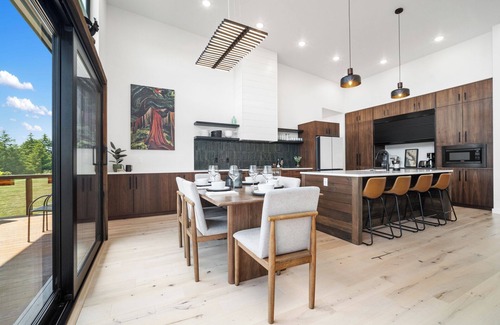 Sequim House | Modern Chalet Lux Home with Mnt Views, Hot Tub & EV Charger