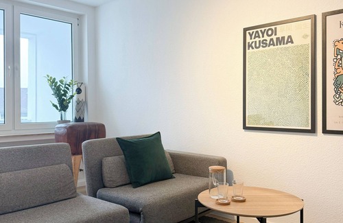 Ostviertel Apartment | Modern city apartment for 5 guests with balcony & self-check-in