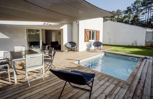 Soorts-Hossegor House | Modern comfortable villa with heated pool in 7 minutes from the beaches and 4 golf