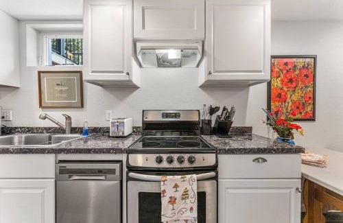 Longmont Apartment | Modern Downtown Oasis Sunny Garden King Beds