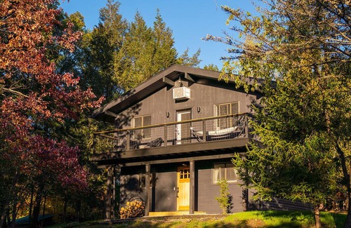 Copake Lake House | Modern hilltop chalet-style cabin @ Copake Lake