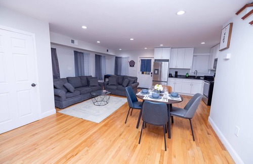 Brockton House | Modern Luxury Home With Fireplace & Game-Room.