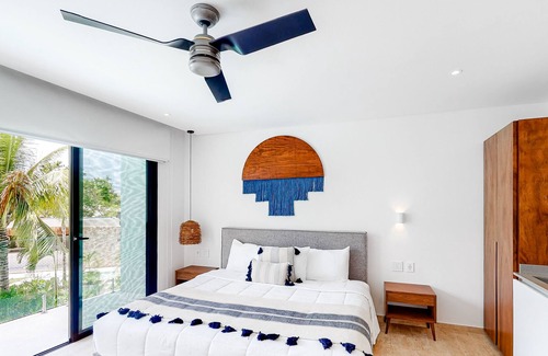Tulum Apartment | Modern Studio W/ Shared Pool, High-Speed WiFi, Central AC & Private Balcony!