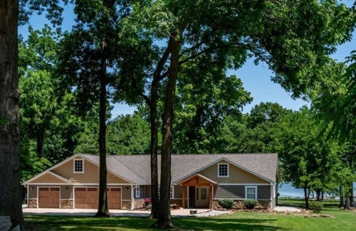 Afton House | Monkey Island waterfront w/ private 2-slip dock, 250' shoreline, and hot tub