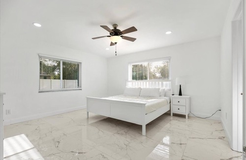 St. Augustine South House | Monochrome Getaway | Pool & Pet Friendly!