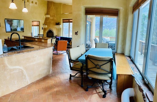 Jemez Springs House | Mountain Adobe Home in Jemez Springs, NM Mt. Views