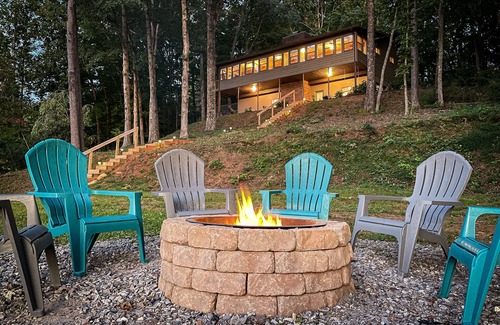Elf House | Mountain Lake House w/private dock, stunning views