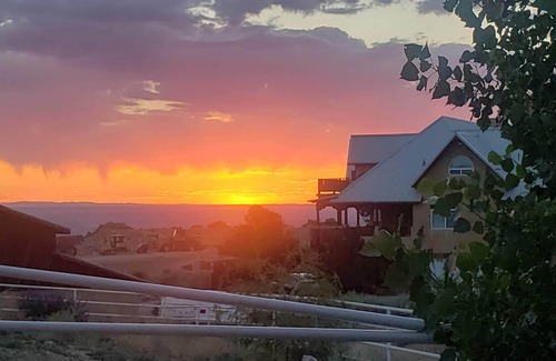 North Albuquerque Acres Apartment | Mountain, Sunset and City light views! Country feel, city access!