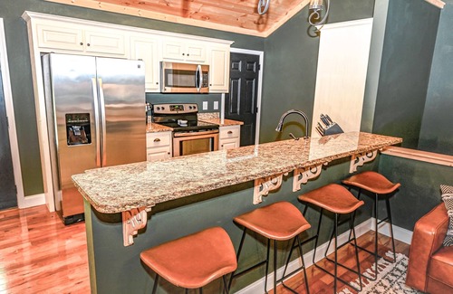 Hayesville House | Mountain View Estate Pool is OPEN Hot Tub Outdoor Kitchen Game Room & Theatre