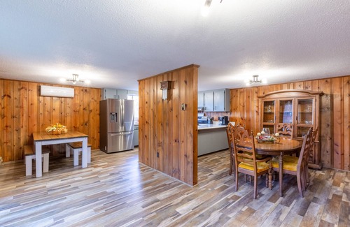 Sylva House | Mountainside house with long range views, pool table, firepit, & W/D