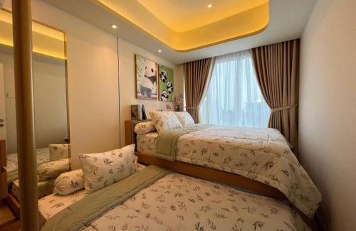 Kesawan Apartment | Muji Style 2BR 3 Beds Apartment at Podomoro Medan - Direct Mall