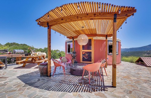 Fallbrook Apartment | Mystical Mongolian Yurt in Fallbrook w/Views!