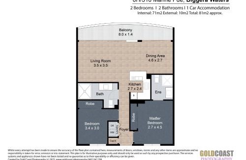 Biggera Waters Apartment | Native Stays - Stunning 180 Water views am to pm