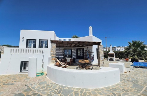 Naxos Villa | Naxos Waterfront Villa with A/C, pool (Jun-Oct) and panorama view.