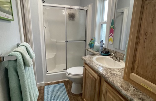 Canyon Lake Cabin | Enjoy peace and quiet among the oak trees, with your own private Hot Tub.