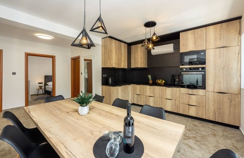 Tribalj House | New and modern villa with private pool, table football, BBQ, sunbathing area