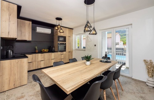 Tribalj House | New and modern villa with private pool, table football, BBQ, sunbathing area