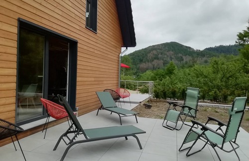 Husseren-Wesserling House | New chalet 200m² 9personnes spa intérieur, 4 bedrooms