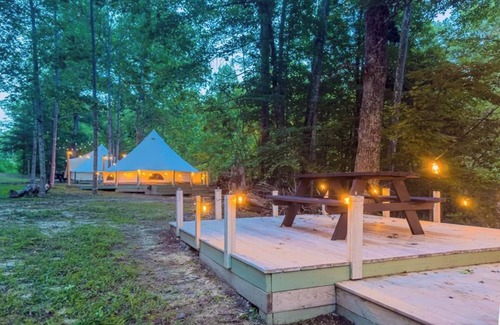 Stanton RV Rental | NEW! Glamping Yurt on w/Electric, Mini Fridge, Grill, Firepit Red River Gorge