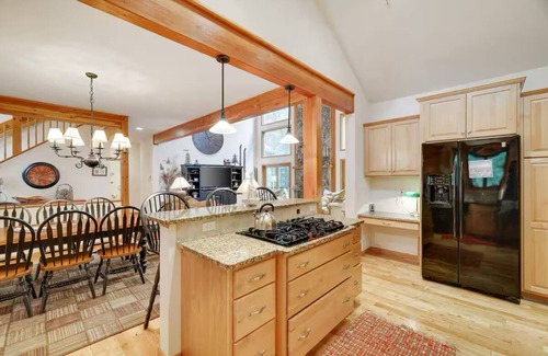Briar Crest Woods Ski Chalet | NEW! Lake Front with Gameroom! Indoor and Outdoor Fireplaces!
