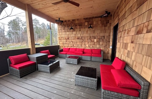 Breezy Point House | New Lake Home on Upper Cullen - volleyball, game room, sauna, and lots of trees!
