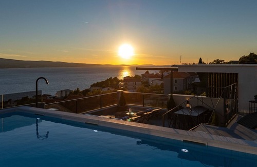 Stanici Villa | NEW Seaview Villa Gabriel with private heated pool and a Hot-tub