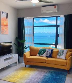 Downtown Kota Kinabalu Apartment | No1 Revisited Stay-Luxury Corner Seaview, 2bath room-Mango House3