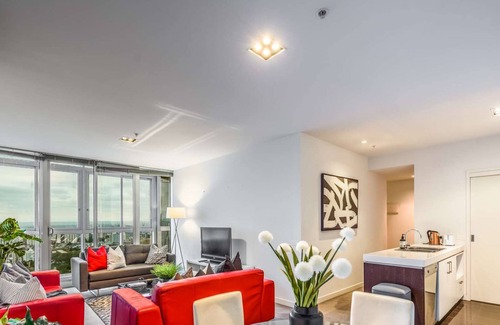 Carlton South Apartment | North Facing High Floor CBD City Sanctuary with Breathtaking Views