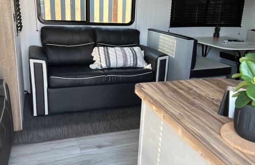 Crescent City House | "North Trail" the Glamping Trailer in The Cottages at Crescent City
