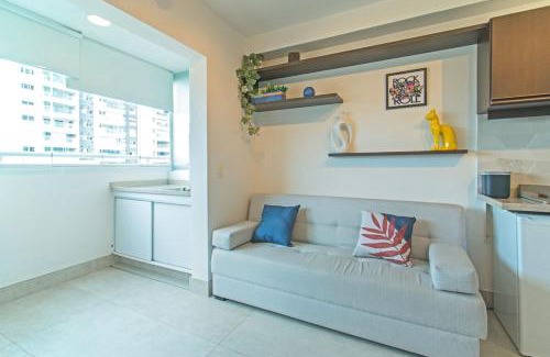 Santo Amaro Apartment | NOW Alto da Boa Vista - Studio Charmoso Premium 517 - Próx Hípica Sto Amaro Autódromo Interlagos Vibra TransamericaExpoCenter - Studio Bem Equipado e Moderno - Estacionamento Incluso