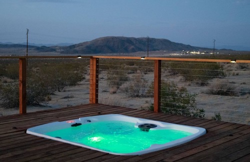 Panorama Heights House | Oasis with Pool, Spa, Views, and short walk from Joshua Tree Park