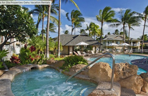 Ko Olina Condo | OCEAN & SUNSET VIEW! Walk to BEACH! Pool/hot tub! Kai Lani in Ko'Olina Resort!