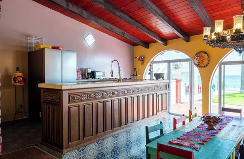 Rosarito House | Oceanfront 5 Bedroom Hacienda with Stunning Views and Private Terrace.