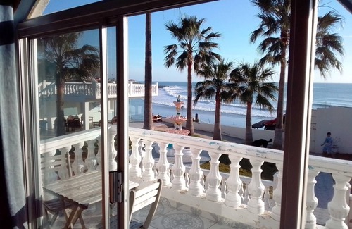 Rosarito House | Oceanfront 5 Bedroom Hacienda with Stunning Views and Private Terrace.