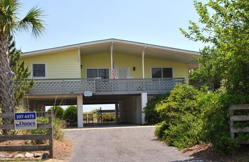 North Litchfield Beach House | Oceanfront home with private beach walkway with deck & gazebo located at North Litchfield Beach.