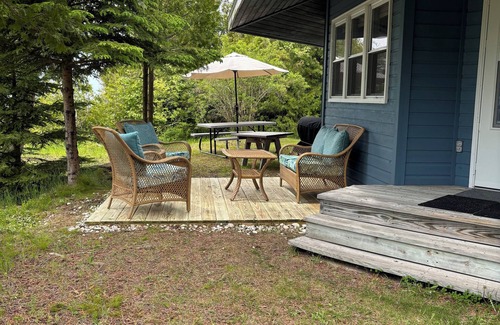St Ignace House | Octagon Beach HousenEnjoy a tranquil getaway w/private beach on Lake Michigan