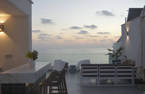Kissonerga House | Olymp Luxury House - Beachfront House with Amazing Sea Views and a Private Pool.