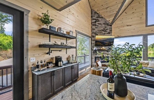 Sevierville Cabin | On the Rocks - Pool, Hot Tub and Private Dock!
