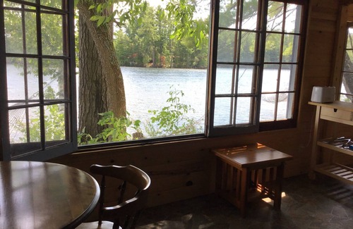 Minden Cabin | One room cabin, kitchenette, king bed, washroom with shower