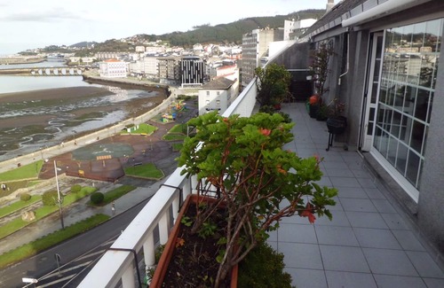 Viveiro Condo | Original Duplex Penthouse with fantastic views of the estuary and the town of Viveiro
