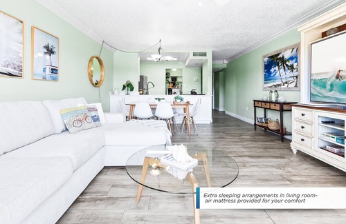 Banana River Estates Condo | Perfect Family Getaway Steps from Cocoa Beach Pier with Oceanfront Heated Pool