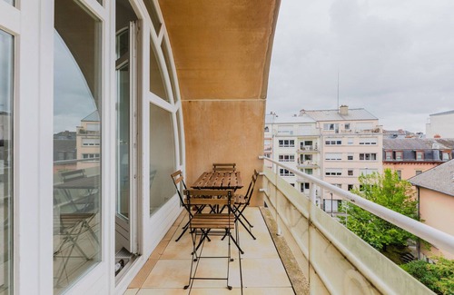 Ville Haute House | Perfect Kirchberg 2BR w/Elev, Balcony, & City View, by Blueground