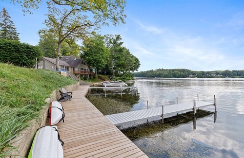 Newaygo Cabin | Pet-friendly Cabin: Dock, Kayaks, Firepit, BBQ