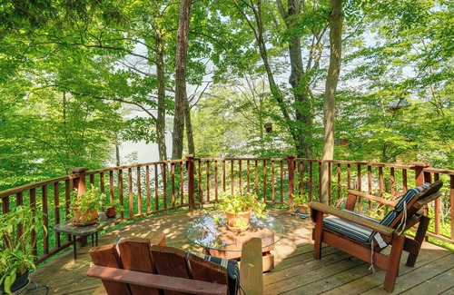 Athens Cabin | Pet-Friendly Cabin Overlooking Sleepy Hollow Lake